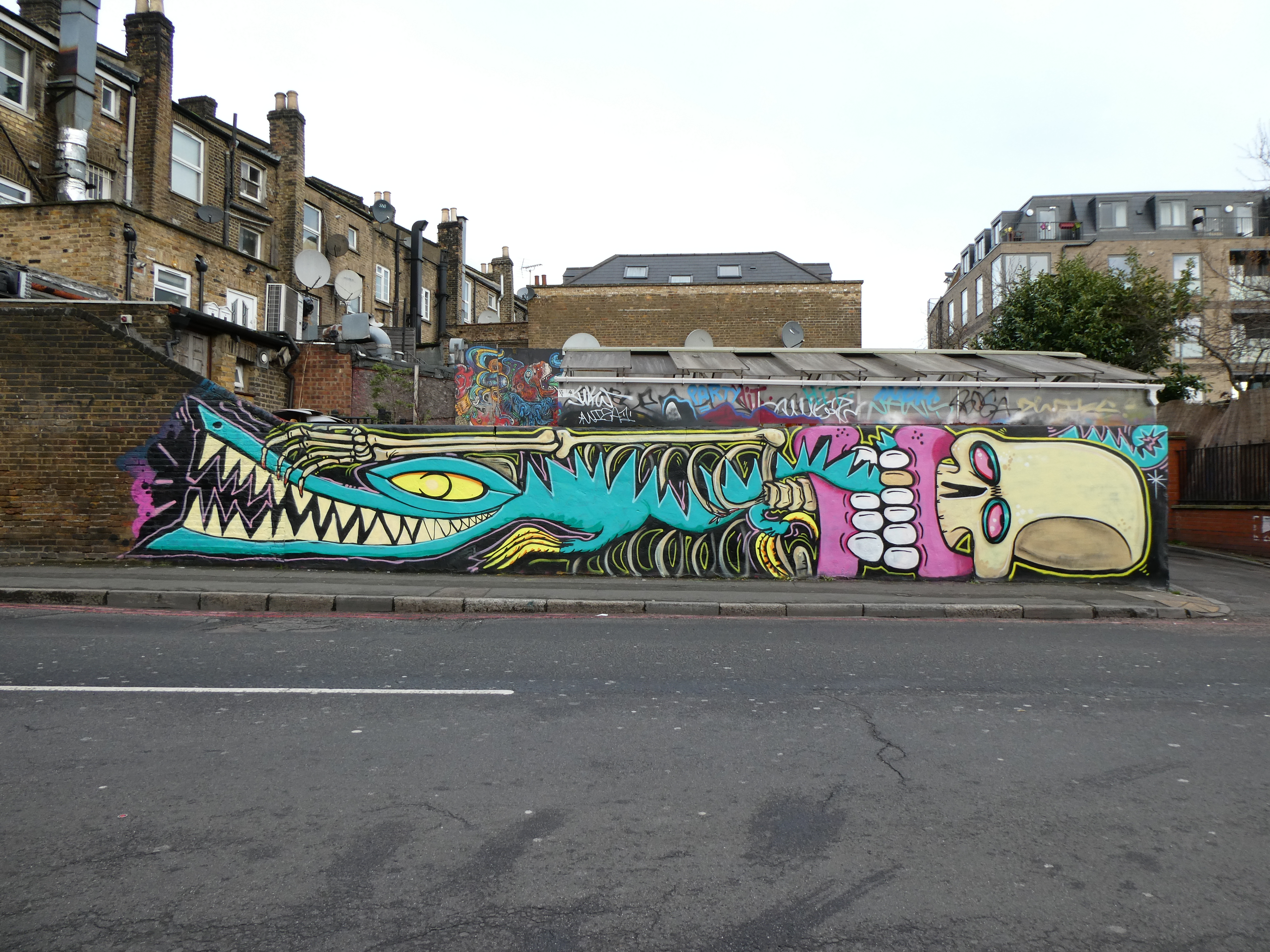 New Sweet Toof Rowdy Street Art Collaboration In Dalston London New Sweet Toof Rowdy Street Art Collaboration In Dalston London